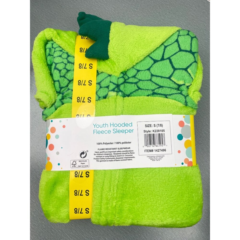 SAINT EVE DINO YOUTH BLANKET SLEEPER SIZE 7-8 - Picture 2 of 9